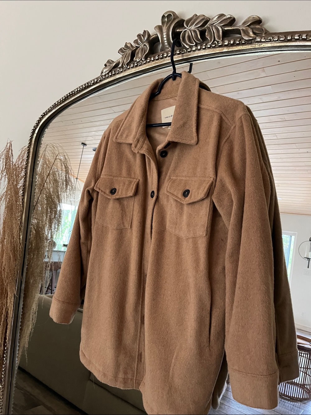 Thread & Supply Camel Tan Shacket. Never been worn.